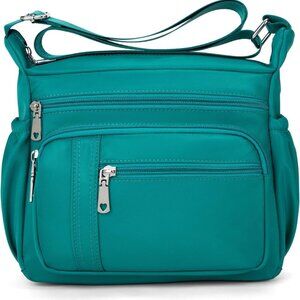 Women Floral Shoulder Handbag Roomy Multiple Pockets Bag Ladies Crossbody Lightw